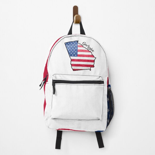 Item preview, Georgia State Outline with Patriotic USA American Flag designed and sold by Gsallicat.