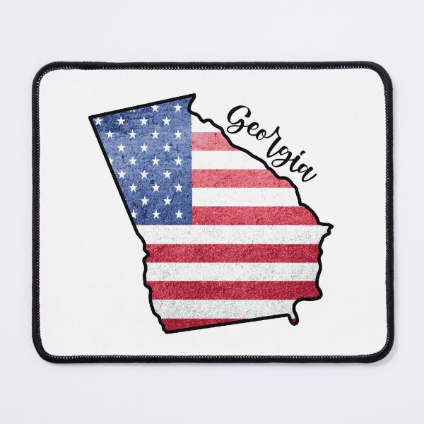 Item preview, Georgia State Outline with Patriotic USA American Flag designed and sold by Gsallicat.