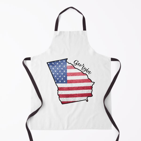 Item preview, Georgia State Outline with Patriotic USA American Flag designed and sold by Gsallicat.
