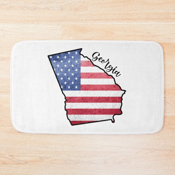 Item preview, Georgia State Outline with Patriotic USA American Flag designed and sold by Gsallicat.