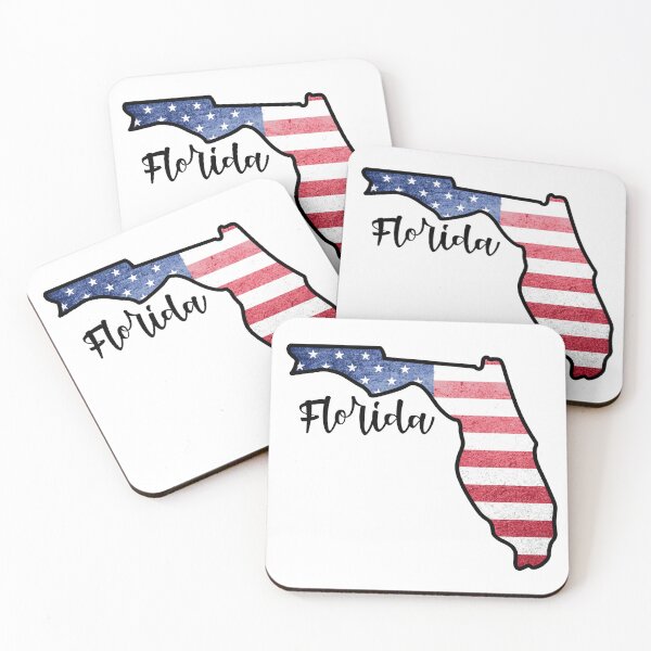Item preview, Florida State Outline with Patriotic USA American Flag designed and sold by Gsallicat.