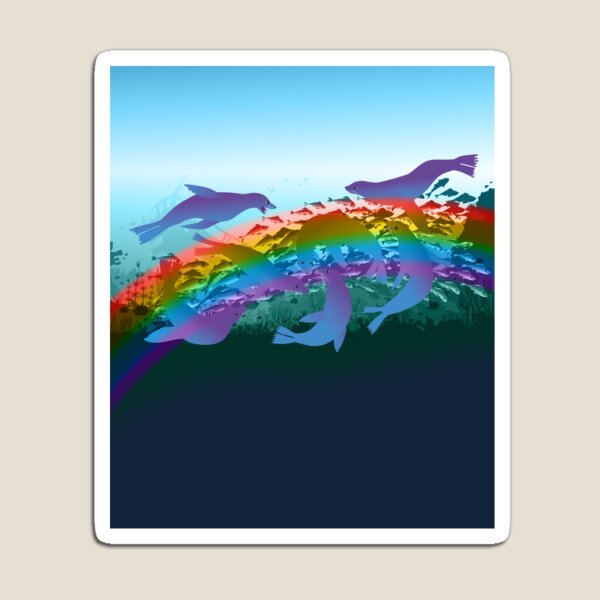 Dunkel Rainbow Seals Magnet