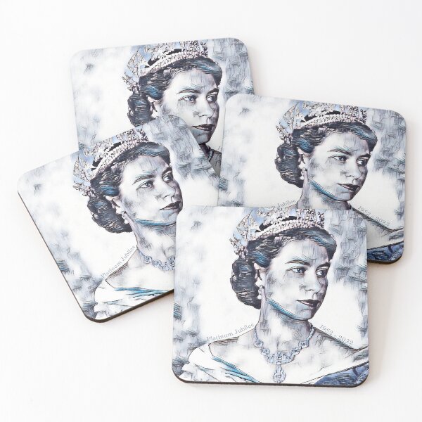 Item preview, Queens Art watercolor, The Queens Platinum Jubilee 2022 Original Sketched Design designed and sold by Glenclo1.