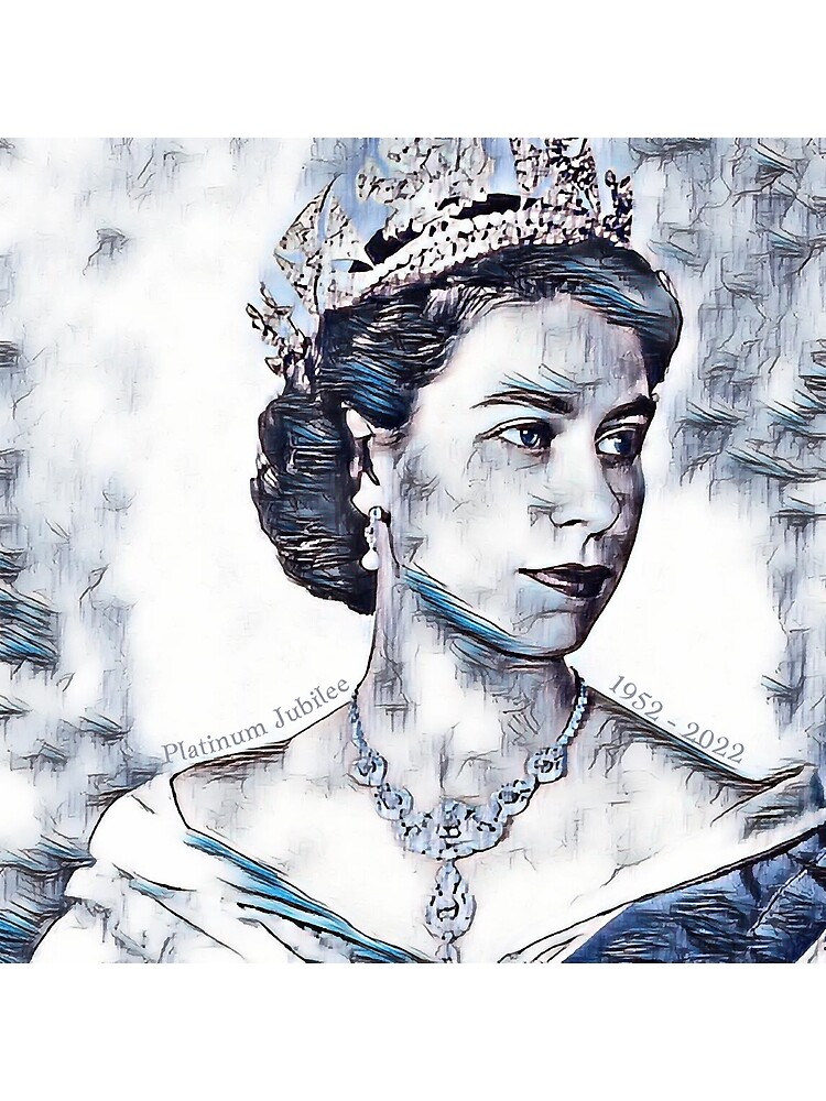 "Queens Art watercolor, The Queens Platinum Jubilee 2022 Original