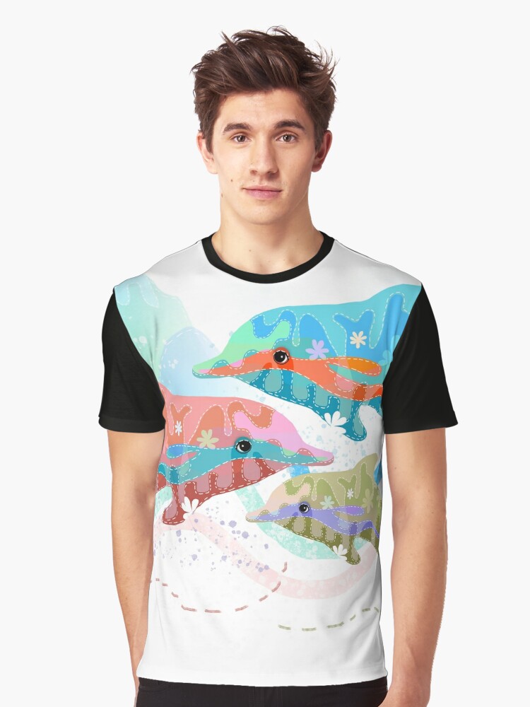 dolphins graphic tee