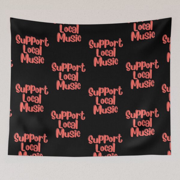 Item preview, Bright Coral Support Local Music designed and sold by Pink Ribbon.