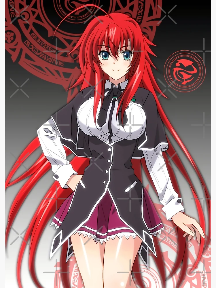 Akeno Himejima High School DxD Anime Girl Drawing Fanart Postcard for Sale  by Spacefoxart