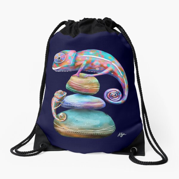Chameleons Drawstring Bag