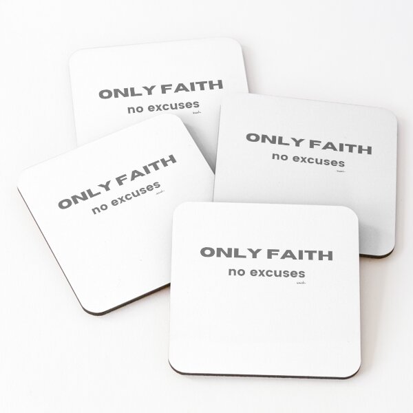 Item preview, ONLY FAITH - NO EXCUSES designed and sold by GODLOVES by Isaiah .