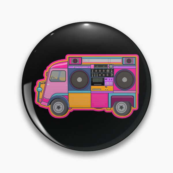 Item preview, Boom box van. Boom box. Pop art stickers. hip hop designed and sold by Boogosh.