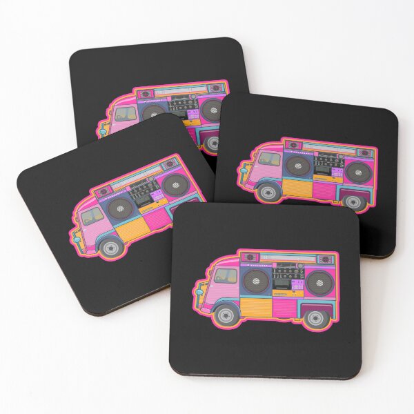Item preview, Boom box van. Boom box. Pop art stickers. hip hop designed and sold by Boogosh.