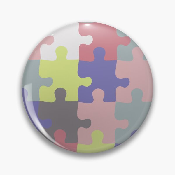 Item preview, Retro Groovy Puzzle Pieces - Soft Summer Puzzles - Seasonal Palette designed and sold by aaalou.