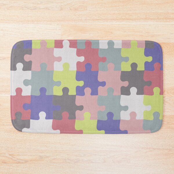 Item preview, Retro Groovy Puzzle Pieces - Soft Summer Puzzles - Seasonal Palette designed and sold by aaalou.
