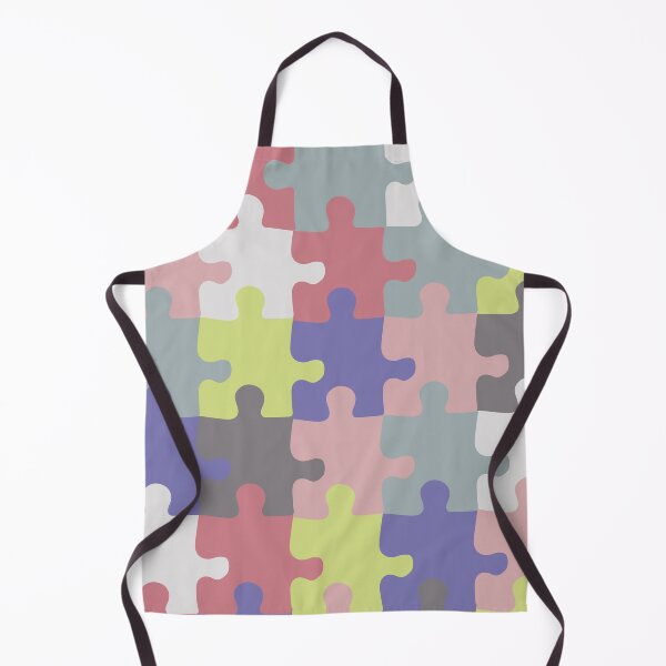 Item preview, Retro Groovy Puzzle Pieces - Soft Summer Puzzles - Seasonal Palette designed and sold by aaalou.