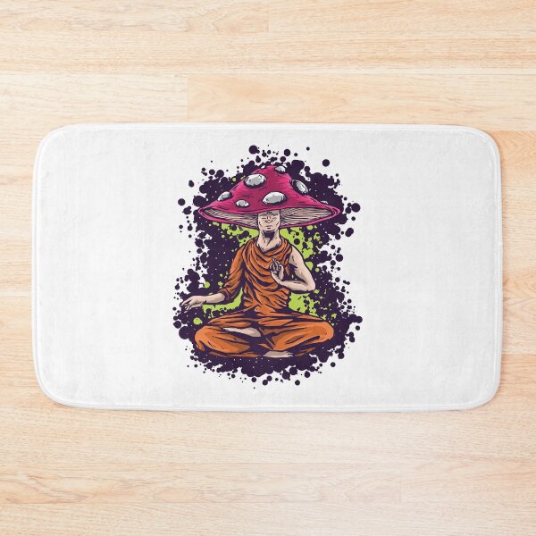 Item preview, Mens Womens Buddha Monk Yoga Magic Mushroom Hippie Fungi Zen designed and sold by BobbieVonRueden.