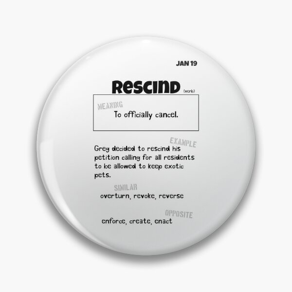 Item preview, January 19 Rescind designed and sold by Square Root of Squid.