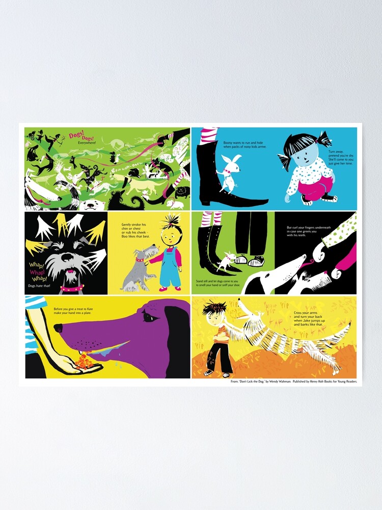 Alternate view of "Don't Lick the Dog" poster Poster