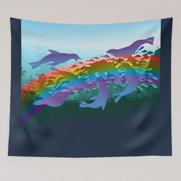 Item preview, Dunkel Rainbow Seals designed and sold by Kererū Brewing.