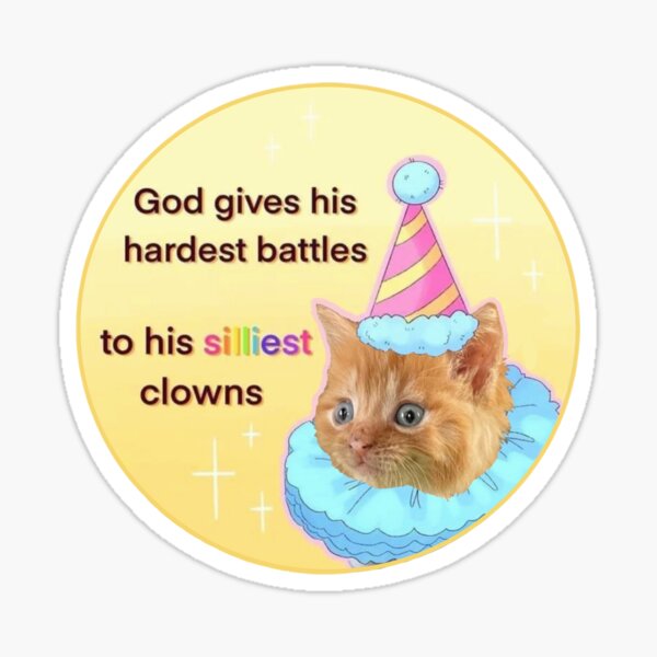 Silly Clown  Sticker