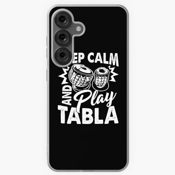 Vista previa del artículo con la obra «Mantén la calma y toca la tabla», diseñado y vendido por UnknownArtistt.