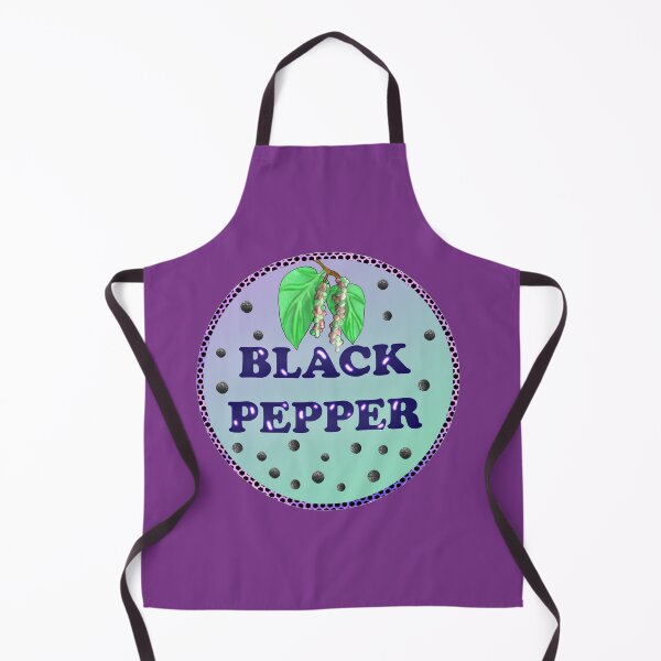 Item preview, black pepper spice label designed and sold by Pattern Petals.
