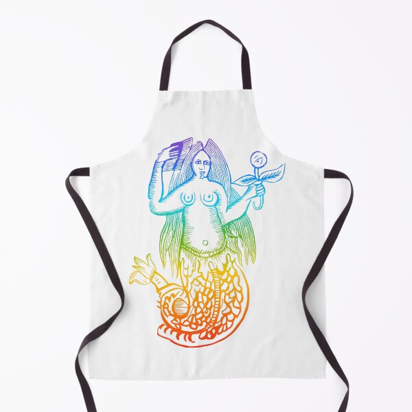 Item preview, Rainbow Woodcut Mermaid designed and sold by Texterns.