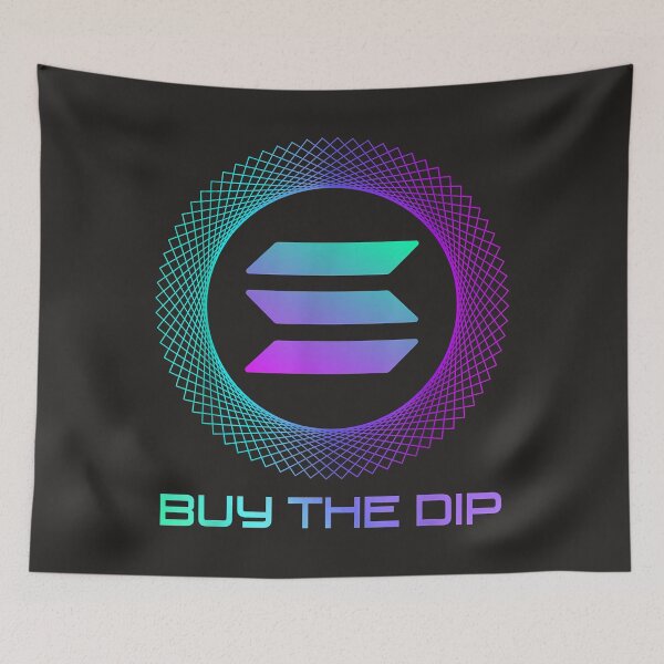 Item preview, Solana SOL Coin Buy The Dip  Funny Solana Crypto  designed and sold by worstzidekm.