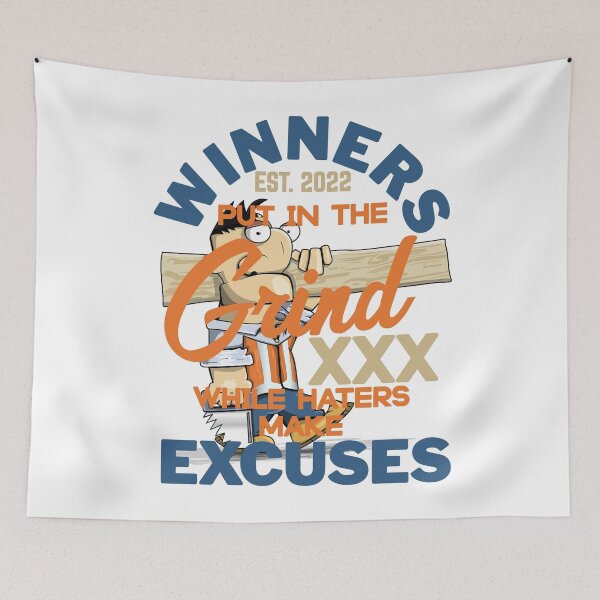 Item preview, WINNERS PUT IN THE GRIND WHILE HATER MAKE EXCUSES designed and sold by GAADesignz.