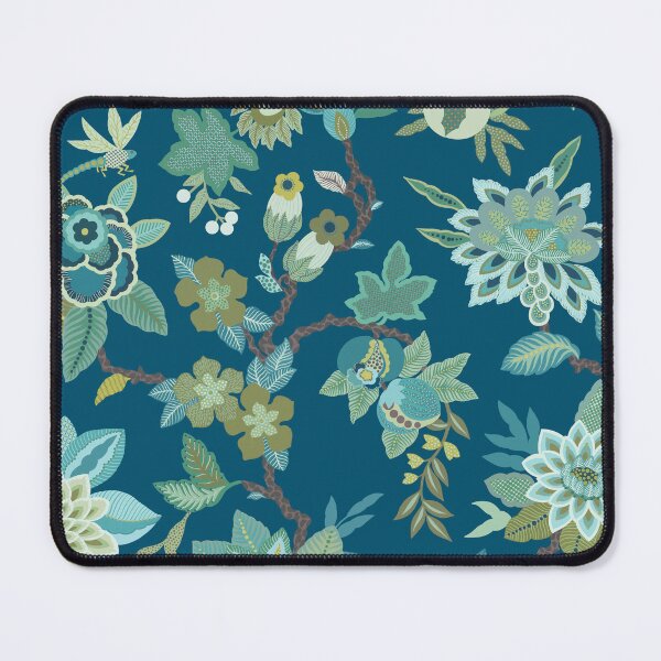 Item preview, Jacobean Floral - Blue designed and sold by Sarah Thorpe Designs .