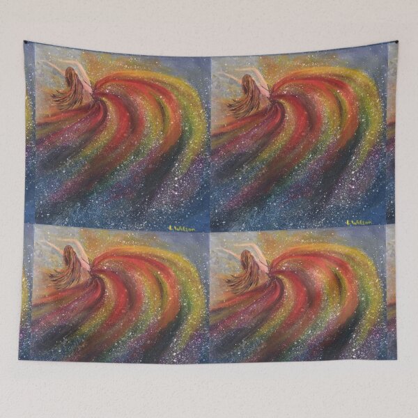 Item preview, Galaxy chica fuego pintura. designed and sold by Goldstarwork.