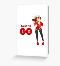 Get Set And Go (Female) Greeting Card
