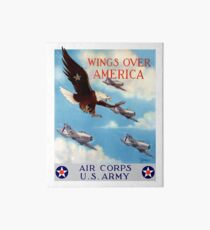Wings Over America -- Air Corps WWII Art Board