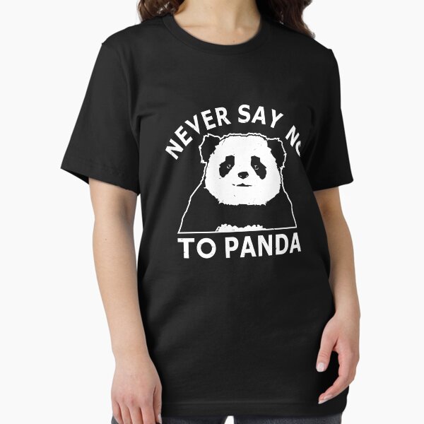 Vista previa del artículo con la obra «Nunca digas no a Panda», diseñado y vendido por BoutroxBye.