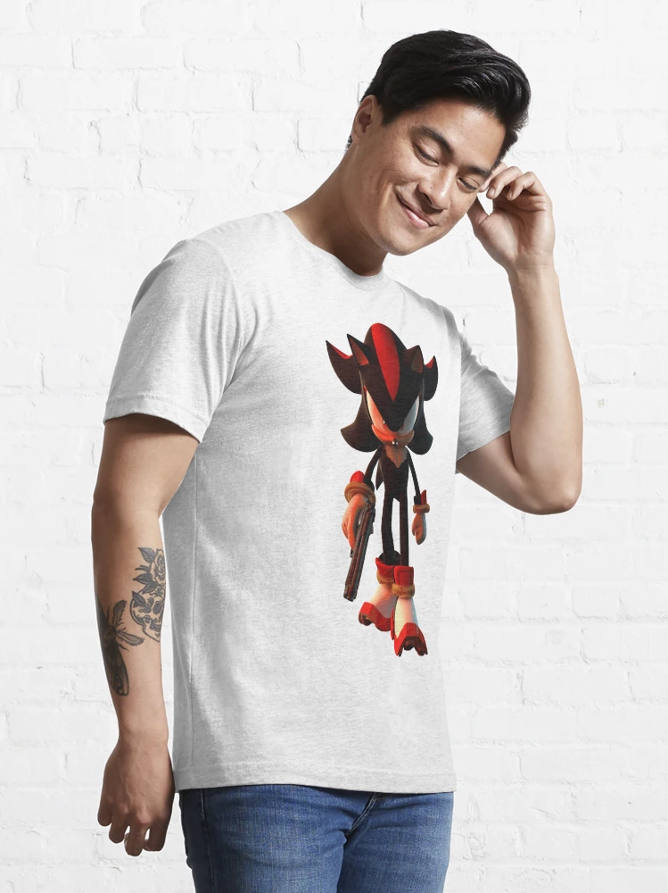 Shadow The Hedgehog Blushing T Shirt 100% Pure Cotton Shadow Hedgehog Shadow  The Hedgehog The Hedgehog Smile Fanart - T-shirts - AliExpress