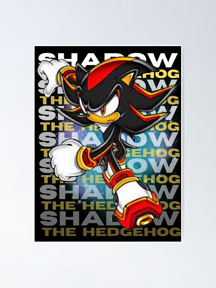 Shadow The Hedgehog Poster | Framed Art | Sonic | NEW | USA