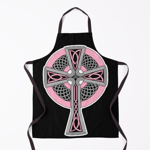 Item preview, Light Pink and Silver Celtic Style Cross designed and sold by AutumnJude Rowan.