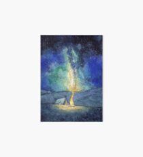 Aquarell Nachthimmel Galeriedruck