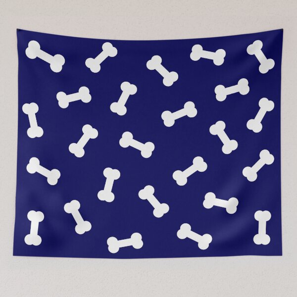 Item preview, Navy Blue Dog Treat Pattern designed and sold by Lady-Lilac.