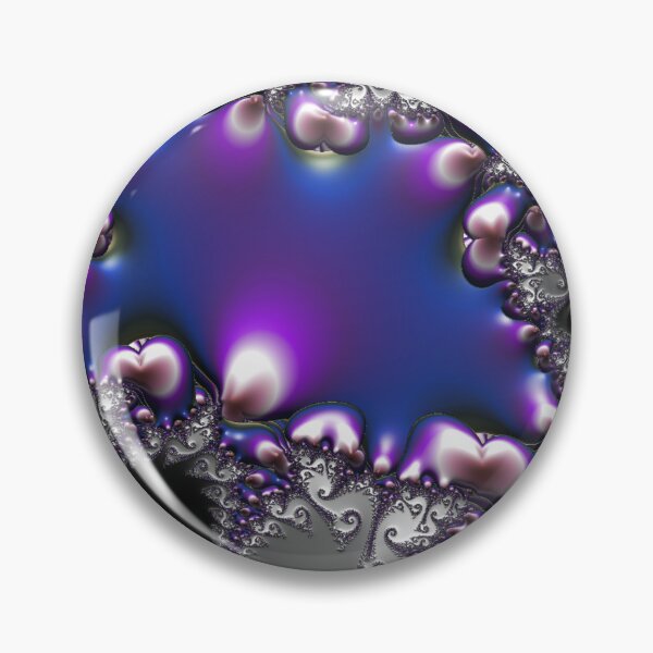 Item preview, Stormy Violet Fractal | Black, Blue and Purple Pattern | Fractal Art designed and sold by JillyJ05.