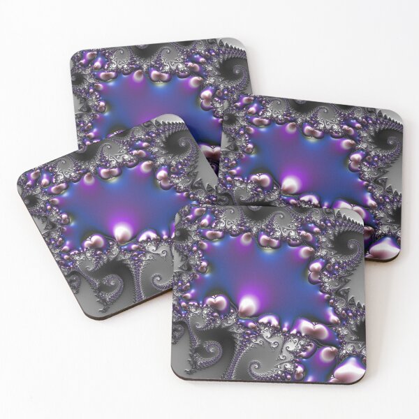 Item preview, Stormy Violet Fractal | Black, Blue and Purple Pattern | Fractal Art designed and sold by JillyJ05.