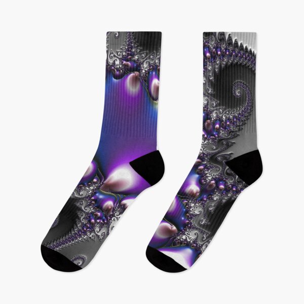 Item preview, Stormy Violet Fractal | Black, Blue and Purple Pattern | Fractal Art designed and sold by JillyJ05.