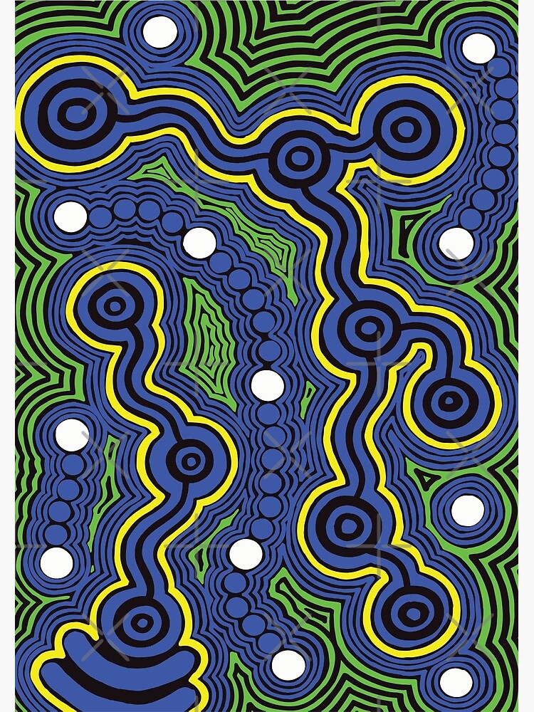 "Aboriginal Art Meeting Places" Photographic Print by HogarthArts Redbubble