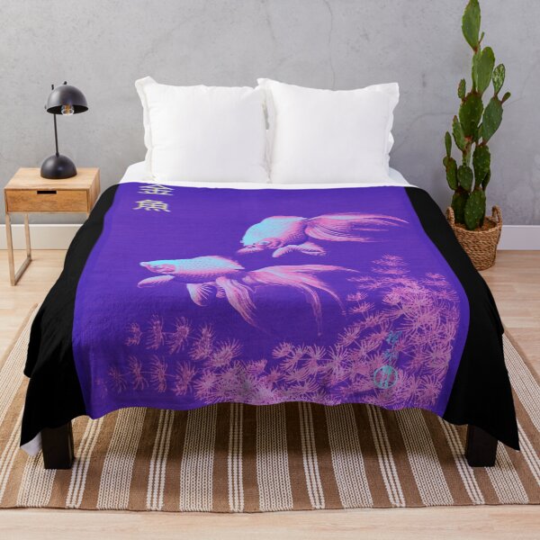 Item preview, Glitch two veil goldfishes - traditional japanese artwork designed and sold by shodark.