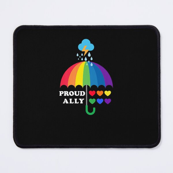 Item preview, PROUD ALLY GAY PRIDE PARADE LGBT DAY MONTH RAINBOW UMBRELLA designed and sold by sobriowslen.