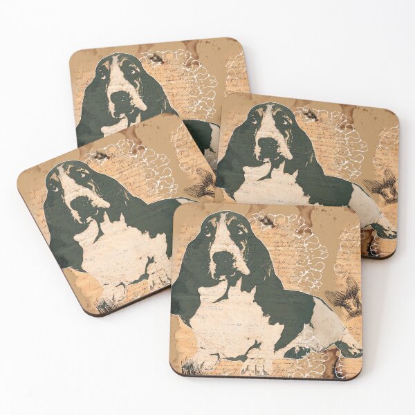 Artikelvorschau, Basset Hound Abstrakte Farbe entworfen und verkauft von artdragongift 15.