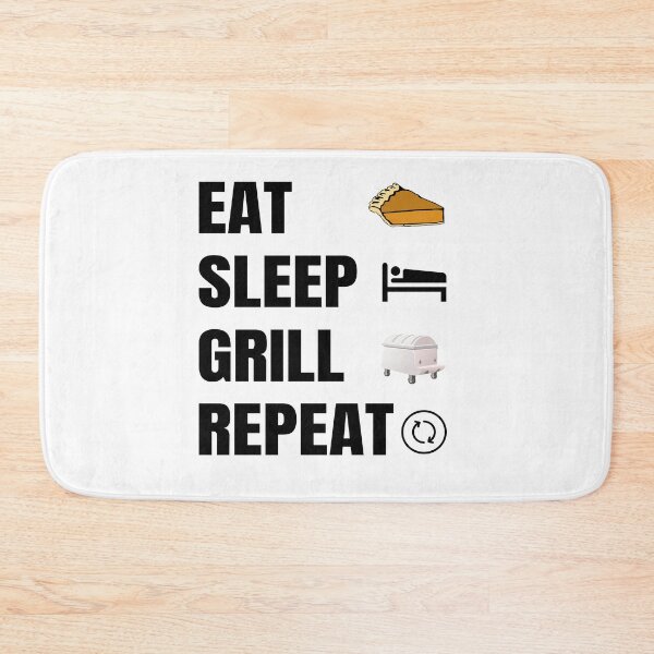 Item preview, Eat Sleep Grill Repeat. Great time is spring and summer designed and sold by TJHstudio.