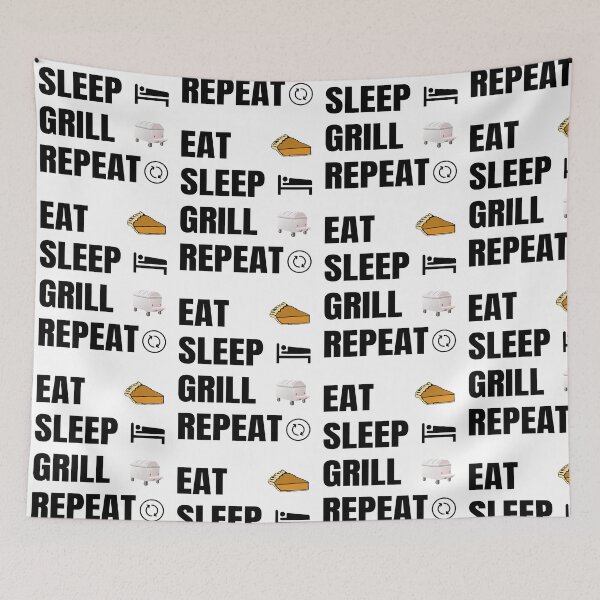 Item preview, Eat Sleep Grill Repeat. Great time is spring and summer designed and sold by TJHstudio.