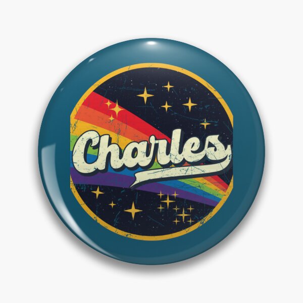 Item preview, Charles  Rainbow In Space Vintage Grunge-Style   designed and sold by BellCleopatrArt.