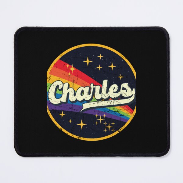 Item preview, Charles Rainbow In Space Vintage Grunge-Style designed and sold by BellCleopatrArt.