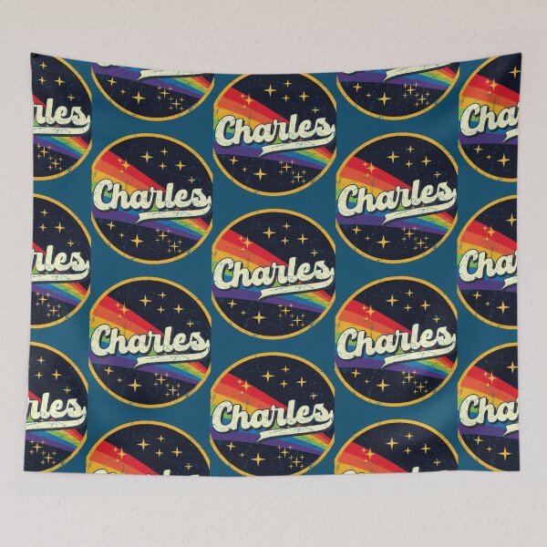 Item preview, Charles  Rainbow In Space Vintage Grunge-Style   designed and sold by BellCleopatrArt.
